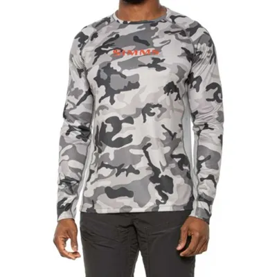 Футболка Simms SolarVent  UPF 50+ Woodland Camo Steel