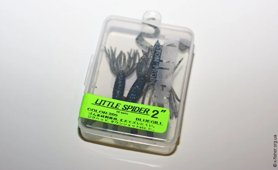Архівна упаковка Keitech Little Spider 2″ у кольорі 205 Bluegill